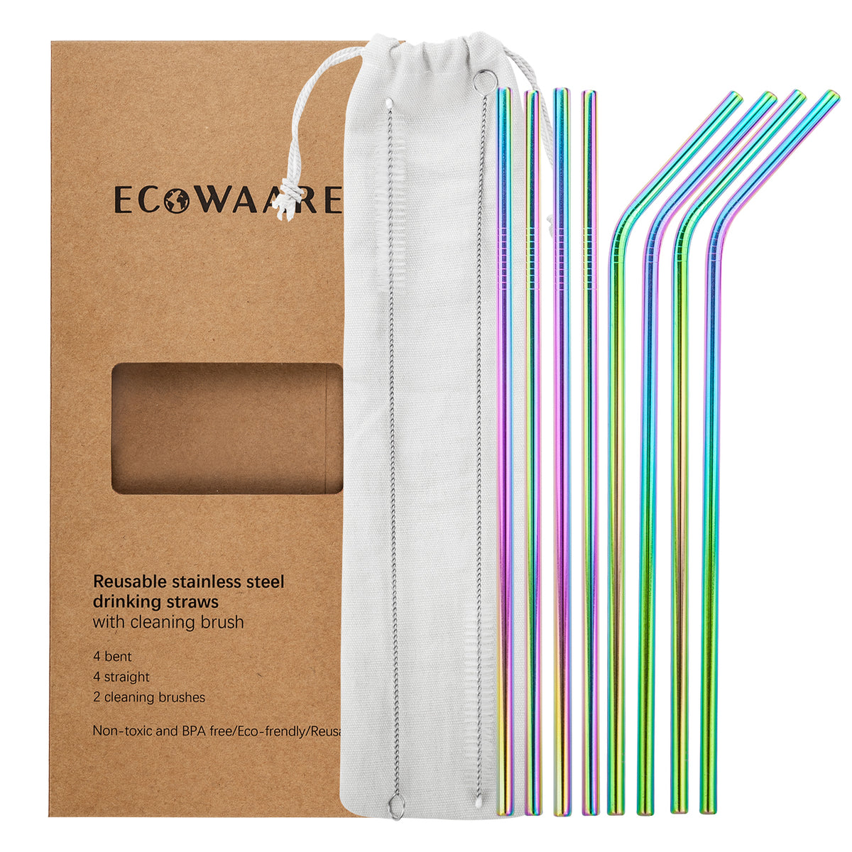 Stainless Steel Straw - Single - Package-Free - Eco Girl Shop